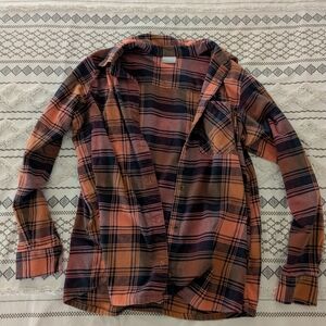 Plaid Button-Up Shirt